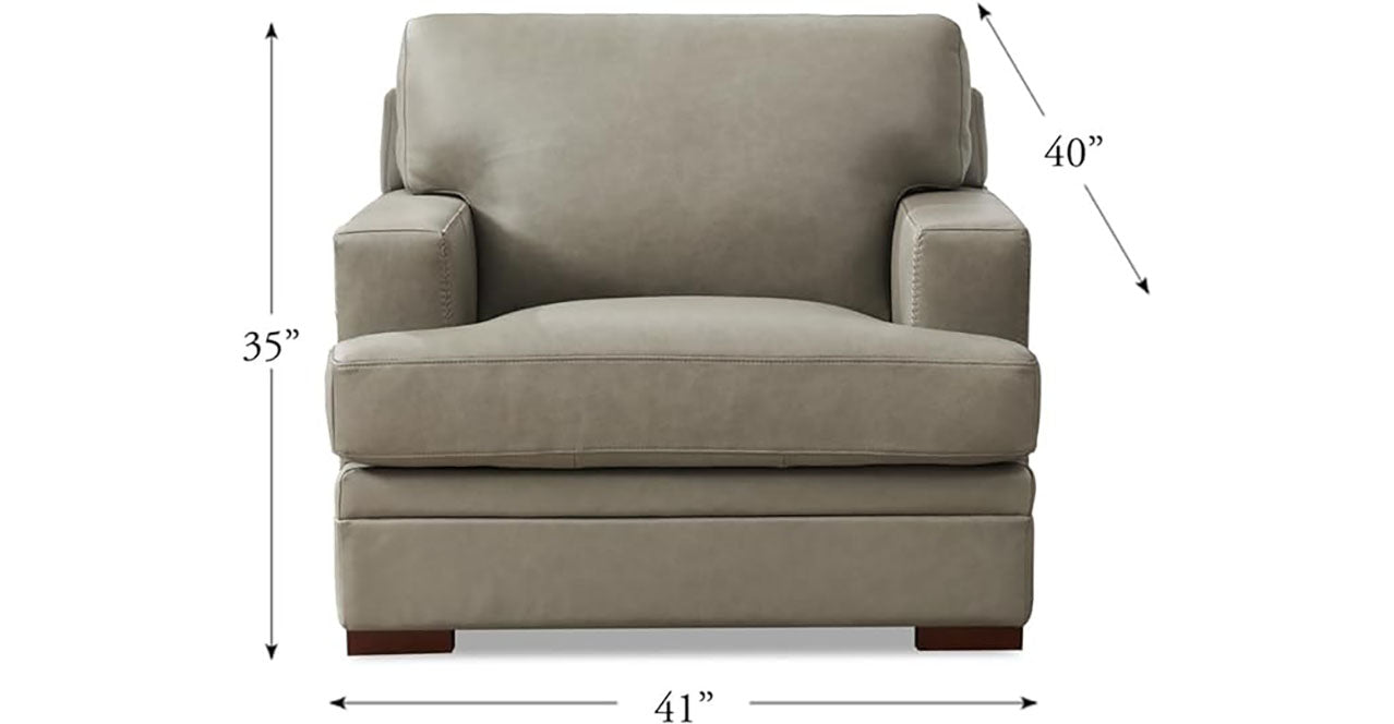 Georgia Leather Chair, Chico Slate